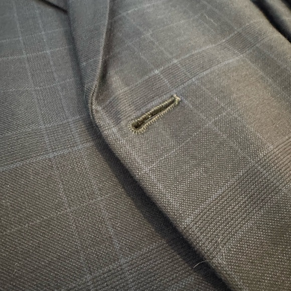 Tommy Hilfiger Navy Blue wool blend Suit with pinstripes - Picture 4 of 9